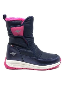 KangaRoos Winterlaarzen "Belle" Donkerblauw/roze/wit