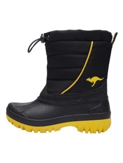 KangaRoos Winterlaarzen "Ben" Zwart/geel 11 KangaRoos Winterlaarzen "Ben" Zwart/geel -Gstar Kleding Winkel kangaroos winterlaarzen ben zwart geel 1