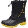 KangaRoos Winterlaarzen "Ben" Zwart/geel -Gstar Kleding Winkel kangaroos winterlaarzen ben zwart geel