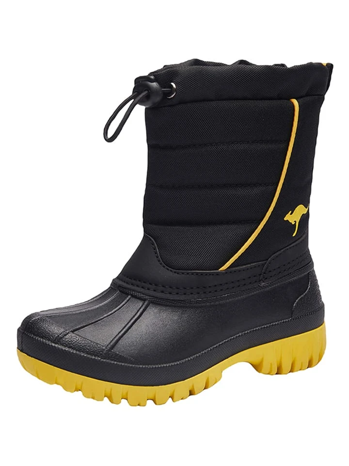 KangaRoos Winterlaarzen "Ben" Zwart/geel 3 KangaRoos Winterlaarzen "Ben" Zwart/geel