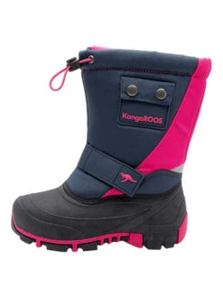 KangaRoos Winterlaarzen "K-Bean II" Donkerblauw/roze -Gstar Kleding Winkel kangaroos winterlaarzen k bean ii donkerblauw roze 1