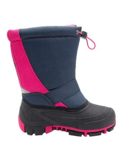 KangaRoos Winterlaarzen "K-Bean II" Donkerblauw/roze -Gstar Kleding Winkel kangaroos winterlaarzen k bean ii donkerblauw roze 2