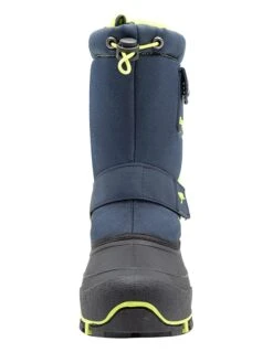 KangaRoos Winterlaarzen "Kanga-Bean II" Donkerblauw/groen -Gstar Kleding Winkel kangaroos winterlaarzen kanga bean ii donkerblauw groen 2