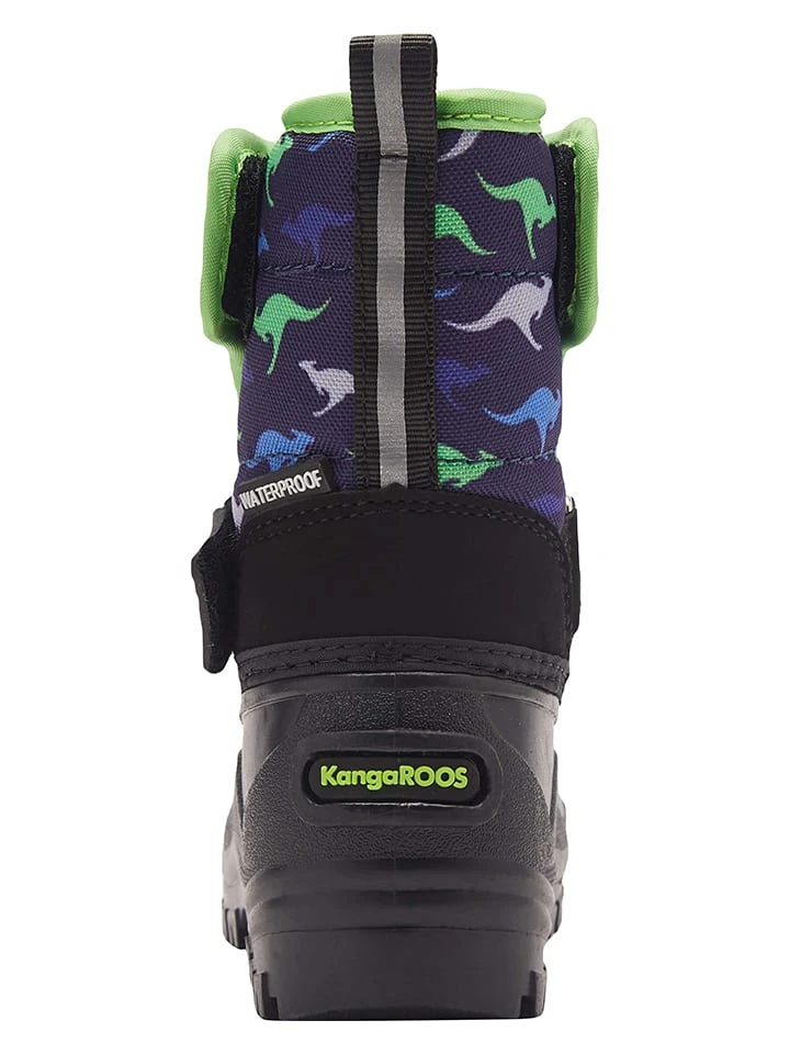 KangaRoos Winterlaarzen "Shell" Zwart/donkerblauw/groen 7 KangaRoos Winterlaarzen "Shell" Zwart/donkerblauw/groen - Afbeelding 5