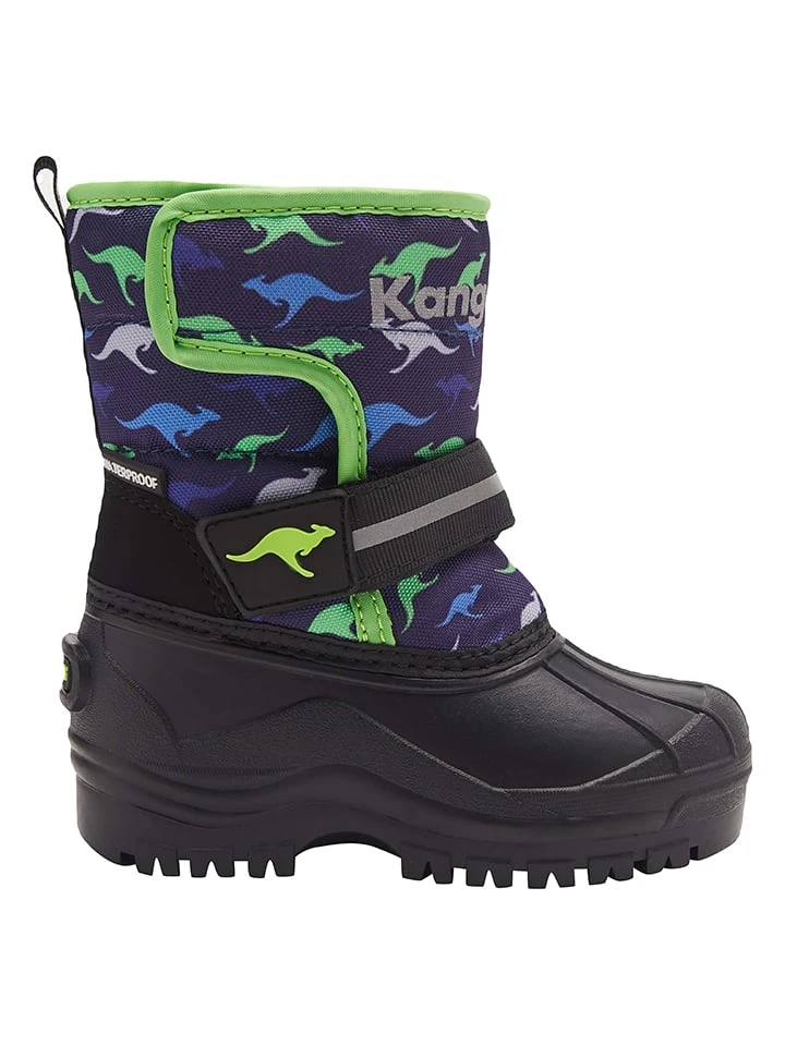 KangaRoos Winterlaarzen "Shell" Zwart/donkerblauw/groen 10 KangaRoos Winterlaarzen "Shell" Zwart/donkerblauw/groen - Afbeelding 8