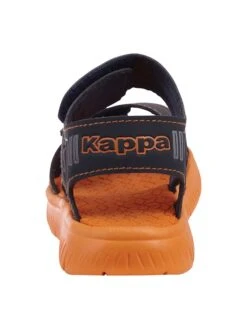 Kappa Sandalen "Kaleo" Zwart/oranje -Gstar Kleding Winkel kappa sandalen kaleo zwart oranje 2