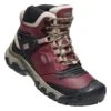 Keen Leren Wandelschoenen "Ridge Flex" Rood/zwart -Gstar Kleding Winkel keen leren wandelschoenen ridge flex rood zwart