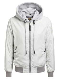 Khujo Blouson "Persee" Wit/grijs -Gstar Kleding Winkel khujo blouson persee wit grijs 8