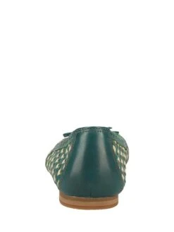 Kickers Leren Ballerina's Petrol/crème -Gstar Kleding Winkel kickers leren ballerinas petrol creme 4