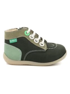 Kickers Leren Boots "Bonzip 2" Groen