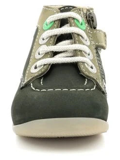 Kickers Leren Boots "Bonzip 2" Groen -Gstar Kleding Winkel kickers leren boots bonzip 2 groen 3