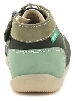 Kickers Leren Boots "Bonzip 2" Groen -Gstar Kleding Winkel kickers leren boots bonzip 2 groen 4