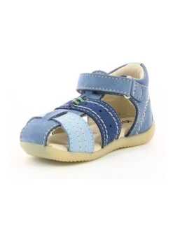 Kickers Leren Enkelsandalen "Bigbazar 2" Blauw -Gstar Kleding Winkel kickers leren enkelsandalen bigbazar 2 blauw 2