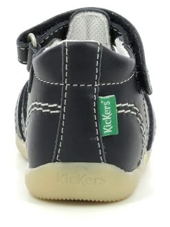 Kickers Leren Enkelsandalen "Bigflo 2" Donkerblauw -Gstar Kleding Winkel kickers leren enkelsandalen bigflo 2 donkerblauw 2