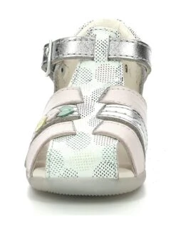 Kickers Leren Enkelsandalen "Bigfly 2" Zilverkleurig/meerkleurig -Gstar Kleding Winkel kickers leren enkelsandalen bigfly 2 zilverkleurig meerkleurig 2