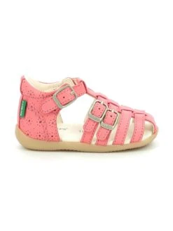 Kickers Leren Enkelsandalen "Bigfor" Roze