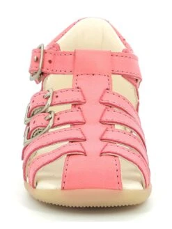 Kickers Leren Enkelsandalen "Bigfor" Roze -Gstar Kleding Winkel kickers leren enkelsandalen bigfor roze 3