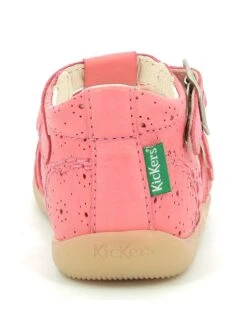 Kickers Leren Enkelsandalen "Bigfor" Roze -Gstar Kleding Winkel kickers leren enkelsandalen bigfor roze 4