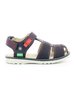 Kickers Leren Enkelsandalen "Pepster" Donkerblauw