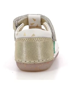 Kickers Leren Loopleerschoenen "Sabio" Wit/beige -Gstar Kleding Winkel kickers leren loopleerschoenen sabio wit beige 2