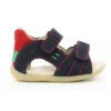 Kickers Leren Sandalen "Boping 2" Donkerblauw -Gstar Kleding Winkel kickers leren sandalen boping 2 donkerblauw