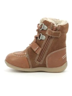Kickers Leren Winterlaarzen "Bamacho" Lichtbruin -Gstar Kleding Winkel kickers leren winterlaarzen bamacho lichtbruin 4