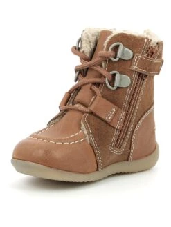 Kickers Leren Winterlaarzen "Bamacho" Lichtbruin -Gstar Kleding Winkel kickers leren winterlaarzen bamacho lichtbruin 5