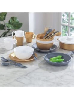 KidKraft 27-delige Speelkeukenset "Modern Metallics" - Vanaf 18 Maanden -Gstar Kleding Winkel kidkraft 27 delige speelkeukenset modern metallics vanaf 18 maanden 2