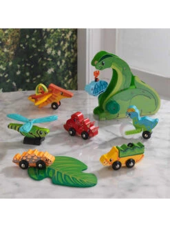 KidKraft 9-delige Set: Dino-wereld "Adventure Tracks " -Gstar Kleding Winkel kidkraft 9 delige set dino wereld adventure tracks 1