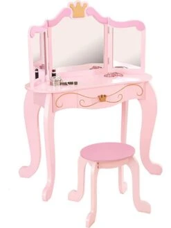 KidKraft Kaptafel Met Krukje Lichtroze