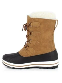 Kimberfeel Winterlaarzen "Tiago" Lichtbruin/zwart -Gstar Kleding Winkel kimberfeel winterlaarzen tiago lichtbruin zwart 1