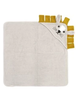 Badcape "Leeuw" Crème - (L)75 X (B)75 Cm -Gstar Kleding Winkel kindsgut badcape leeuw creme l 75 x b 75 cm 2