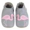 Leren Kruipschoentjes "Flamingo" Grijs -Gstar Kleding Winkel kindsgut leren kruipschoentjes flamingo grijs