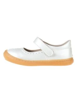 Ballerina's Met Bandje Zilverkleurig/wit