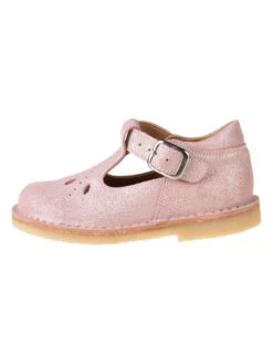 Leren Enkelsandalen Lichtroze