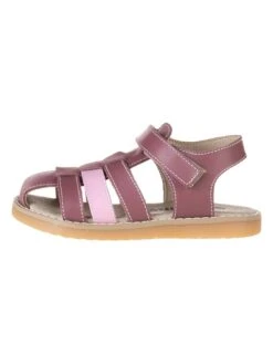 Leren Enkelsandalen Paars