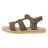 Leren Sandalen Kaki -Gstar Kleding Winkel kmins leren sandalen kaki