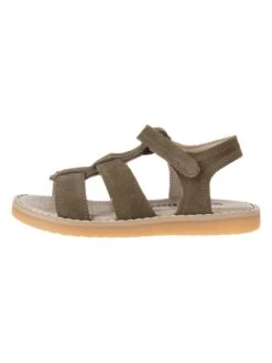Leren Sandalen Kaki