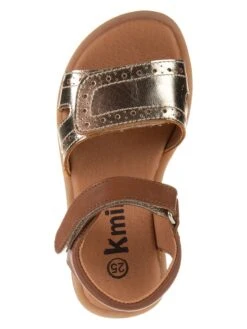 Leren Sandalen Lichtbruin/goudkleurig -Gstar Kleding Winkel kmins leren sandalen lichtbruin goudkleurig 3