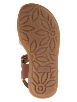 Leren Sandalen Lichtbruin/goudkleurig -Gstar Kleding Winkel kmins leren sandalen lichtbruin goudkleurig 4