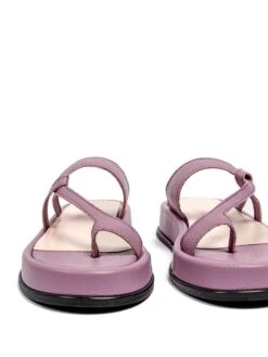 L37 Leren Teenslippers Paars -Gstar Kleding Winkel l37 leren teenslippers paars 3