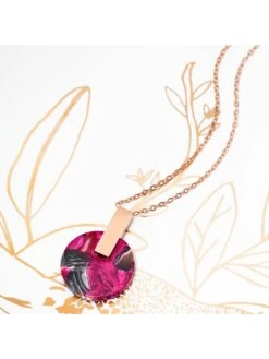 Rosévergulde Ketting Met Hanger - (L)40 Cm -Gstar Kleding Winkel la chiquita rosevergulde ketting met hanger l 40 cm 3