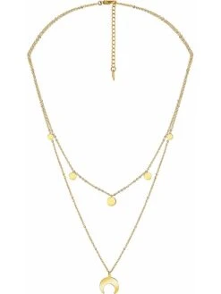 Vergulde Ketting Met Sierelementen - (L)38 Cm -Gstar Kleding Winkel la chiquita vergulde ketting met sierelementen l 38 cm 3