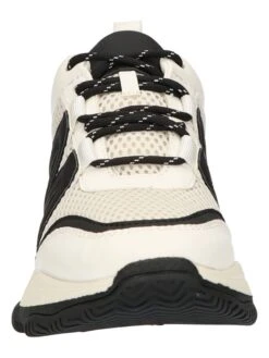 La Strada Sleehaksneakers Zwart/crème -Gstar Kleding Winkel la strada sleehaksneakers zwart creme 2