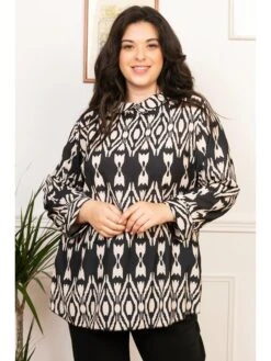 Tuniek "Siri" Beige/zwart -Gstar Kleding Winkel lacony paris tuniek siri beige zwart 1