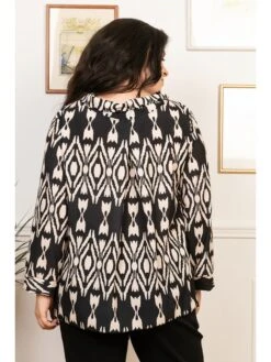 Tuniek "Siri" Beige/zwart -Gstar Kleding Winkel lacony paris tuniek siri beige zwart 3