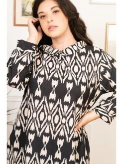 Tuniek "Siri" Beige/zwart -Gstar Kleding Winkel lacony paris tuniek siri beige zwart 4