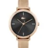 Lacoste Kwartshorloge "Geneva" Roségoudkleurig/zwart -Gstar Kleding Winkel lacoste kwartshorloge geneva rosegoudkleurig zwart