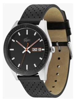 Lacoste Kwartshorloge "Legacy" Zwart/zilverkleurig -Gstar Kleding Winkel lacoste kwartshorloge legacy zwart zilverkleurig 2