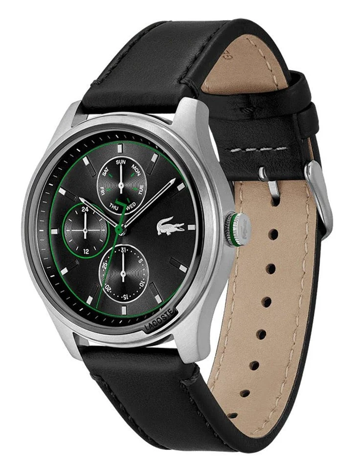 Lacoste Kwartshorloge "Musketeer" Zwart/zilverkleurig 4 Lacoste Kwartshorloge "Musketeer" Zwart/zilverkleurig - Afbeelding 2